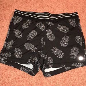 Workout spandex shorts